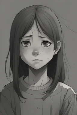a girl who was sad