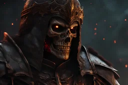 a hideous undead warrior. burned skin. blood. bile. melted fat. broken bones. bleeding eyes. crushed skull. broken fangs. broken jaws. broken armor. gloves. intense horror. blind terror. scared to death. exquisite realism, a masterpiece, fantasy concept art, dynamic lighting, hyperdetailed, intricately detailed, deep color, Unreal Engine, volumetric lighting, Epic cinematic brilliant stunning intricate meticulously detailed dramatic atmospheric maximalist digital matte painting
