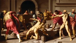 Odysseus steals palladium by pontormo