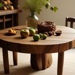 Chestnut-inspired table