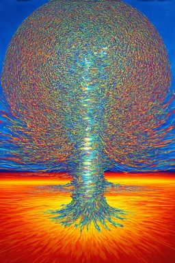 echoes of reality dissolving; neo-surrealistic optical art