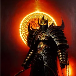 portrait 'Boscogn-Berserk',ancient metal armor,glowing eyes ,painting by gaston bussiere, greg rutkowski, yoji shinkawa, yoshitaka amano, tsutomu nihei, donato giancola, tim hildebrandt, oil on canvas, cinematic composition, extreme detail,fit full head inside picture,16k