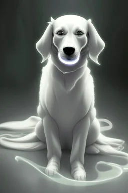 Death appears in the form of a friendly Dog with a ghostly white aura around. He wanders around the hospital in search of the next soul that needs him.