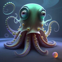 Concept art of Little octopus child (Pixar art style)++, highly detailed, digital painting, art stations, concept art, smooth, unreal engine 5, god rays, ray tracing, RTX, nanite polygons, lumen lighting, ultra detail, volumetric lighting, 3d, detailed anime, finely drawn, high definition, high resolution, cartoon [ animation, cartoon, drawing, painting, low res, cropped, watermark, jpeg artifacts, low quality, normal quality, bad anatomy, text error, worst quality, blurry thousan