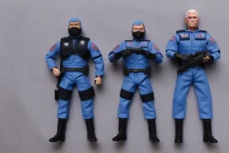 Mike Pence face as G.I. Joe toy Doll figure With a pistol space force Commander Blue fabric uniform, black Moonboot in a clear packaging