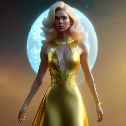 beautiful cosmic golden male, long hair, nice smiling, delicate colors, beautiful glamour galactic golden dress, ultra sharp focus, 8k, unreal engine 5, extremely sharp detail, light effect, soft light atmosphere of a spaceship, smooth, full of details, face in front, complete vision of face and body