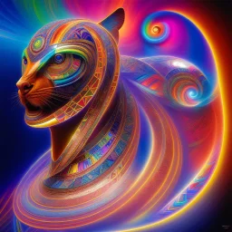 award winning visionary art colorful optical art