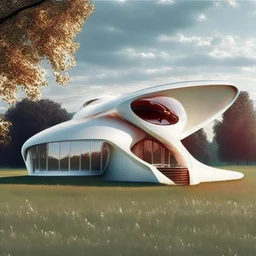 Casa campestre Zaha Hadid inspirada en una hormiga, gente