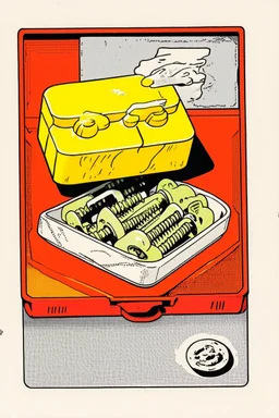 Pocket Butter and road screws; 1970's Lowbrow Pop Art