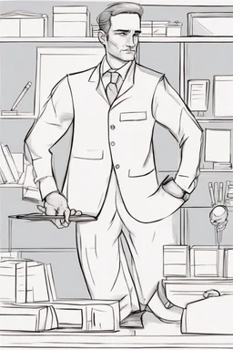 draw a helpful man that always is ready to help