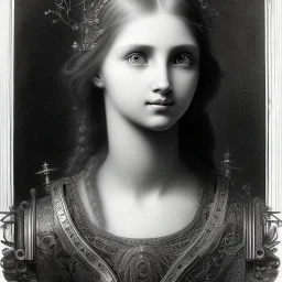 a young woman playing video games, Gustave Doré black and white illustration, beautiful eyes, beautiful face