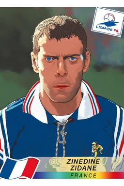 Zidane Embroidered Gorillaz Music Band version, green face