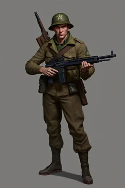 1950 mad bad ass soldier photo concept character