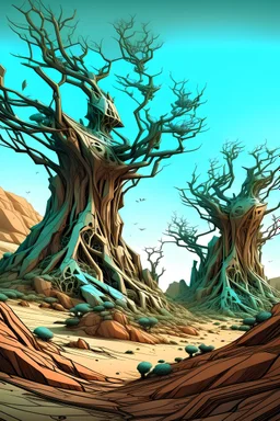 dry tree branch,Extensive deforestation,fewer trees,otherworldly bas-relief glyphs on alien deserted plantet giant natural rock formations,first contact concept art, abstract surreal sci-fi poster art,asymmetric,alien colors,vertical scroll of strange geometric symbols,complex biomorphism, technical biomechanics, futurism