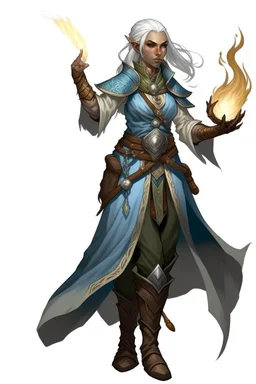 female mountain earth genasi sorcerer dnd