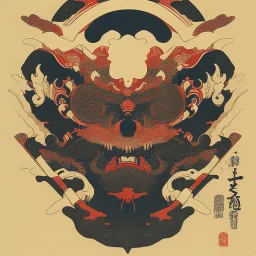  brand logo, Ukiyo-e japanese art