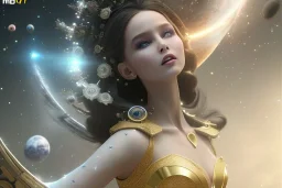  beautiful cosmic woman, long black hair, nice smiling, magic glamour make up, delicate colors, beautiful glamour galactique dress, ultra sharp focus, 8k, unreal engine 5, extremely sharp detail, light effect, soft light atmosphere of a spaceship, smooth, full of details, face in front, complete vision of face and hair and body