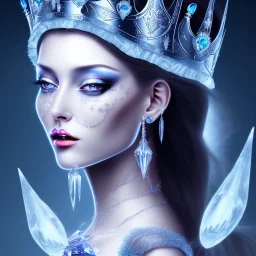 Ice crystal black queen full image light