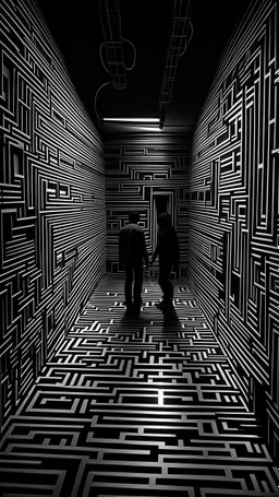 On their desperate path, the Friends continued to run through the corridors of the renewed maze that forms in front of them as a magical phenomenon. The closer they think they are to the end, the roads turn and become inextricably complicated, time and space are embodied in infinite details. They gradually lost hope, as distress and frustration were clearly visible on their exhausted faces. Dissonant sounds and growing noise merge into a whisper that does not separate reality and fantasy. The s