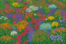 flower field 64 x 64 pixelart