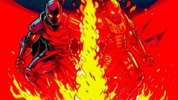 comic style fire & steel