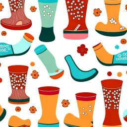 Design a toy package seamless fabric design patterns for a new ‘A crisper that can’t accommodate junk food’ brand named ‘pudding boots’