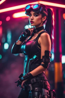 Photography realistic HD half body super model pretty girl cyberpunk art,cyborg super pretty girl, night vision goggles, cyberpunk super pretty girl, cyberpunk 2077