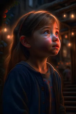 little girl, perfect composition, beautiful detailed intricate insanely detailed octane render trending on artstation, 8 k artistic photography, photorealistic concept art, soft natural volumetric cinematic perfect light, chiaroscuro, award-winning photograph, masterpiece, oil on canvas, raphael, caravaggio, greg rutkowski, beeple, beksinsk