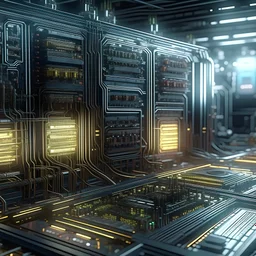 super computer, Machine learning, neural network, photorealistic, perfect composition, cinematic shot, intricate details, hyper detail