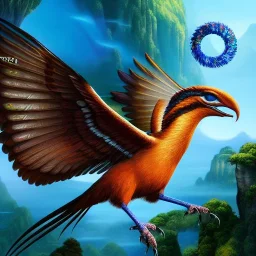 ultra detailed fullbody portrait of Avatar Flying creature , extremely detailed digital painting, intrincate, extremely detailed face,crystal clear Big eyes, in the style of Kaare Andrews, mystical colors , perfectly centered image, perfect composition, perfect anatomy, rim light, beautiful lighting, 8k, stunning scene, raytracing