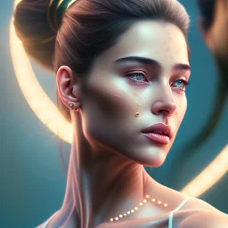 portrait of leonidas as a yoga woman ,4k, Highly Detailed, perfect eyes, Digital Illustration, Cinematic Lighting, Realistic, Sharp Focus, Centered, Beautifully Lit, Bioluminescent by Stanley Artgerm Lau