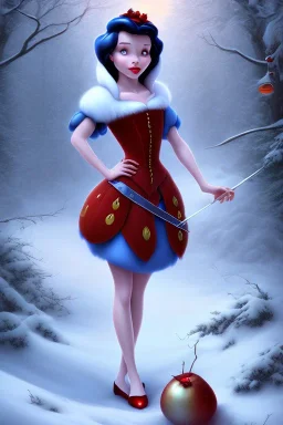 Snow white, beautiful, full body, soft