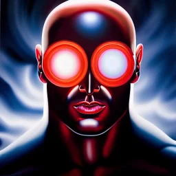 Ultra detailed fullbody Portrait in oil on canvas of Cyclops of the X-Men,extremely detailed digital painting, extremely detailed face,crystal clear Big glowing eyes, mystical colors ,perfectly centered image, perfect composition, rim light, beautiful lighting,masterpiece,8k, stunning scene, raytracing, anatomically correct, in the style of robert e howard and Ken Kelley and Ohrai Noriyoshi and Simon Bisley and uncannyknack