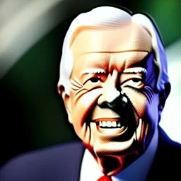 jimmy carter's face built with legos