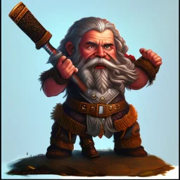 Dwarf with a hammer