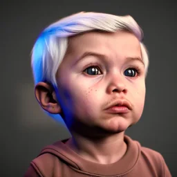 Merlin toddler, full body, dramatic lighting, hyper realistic