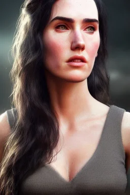 Jennifer Connelly portrait, epic, 8k resolution, high-quality, fine-detail, digital art, detailed matte, volumetric lighting, dynamic lighting, photorealistic