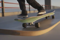 4k full realism, full details, full lights, Jesus fait une figure de skateboard sur une rampe.