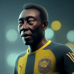 Legend pele,shallow depth of field 50, macro lens, unreal engine 5, ultra detailed, realistic