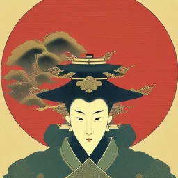  brand logo, Ukiyo-e japanese art