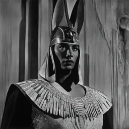 Title: Anubis: Lord of the Afterlife Year: 1940 Genre: Adventure / Epic / Fantasy Director: Fritz Lang Writer: Cecil B. DeMille (Story), Dalton Trumbo (Screenplay) Stars: Yul Brynner, Vivien Leigh, and Claude Rains Runtime: 187 min In Anubis: Lord of the Afterlife, Yul Brynner delivers a powerful performance as Anubis, the ancient Egyptian god of death and the afterlife. The film is an epic tale set during the reign of Pharaoh Seti I, depicting a power struggle among the gods and their in