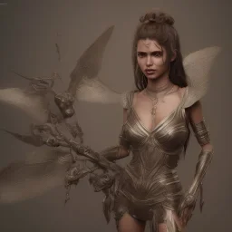 paola oliveira, dress valkyrie, intricate, octane render, highly detailed, highly realistic, cinamatic, deep colours,8k