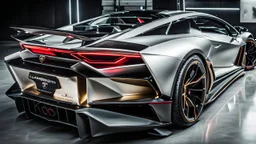 lamborghini sian BRABUS ROCKET, rear view, desktop wallpaper, 4K, Cinematic