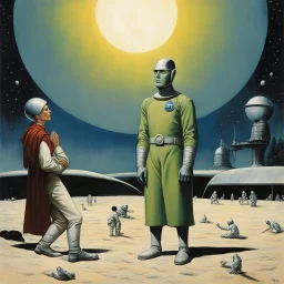 [art by Norman Rockwell] Klaatu (The Day the Earth Stood Still)