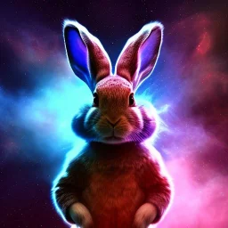 galaxies, spirals, space, nebulae, stars, smoke, iridescent, intricate detail, in the shape of a rabbit, fur wearing color crystals, octane render, 8k, --q 2 --ar 2:3 --uplight