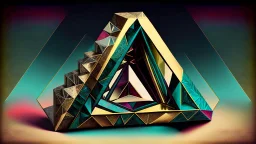 penrose triangle jeweled impossible geometry