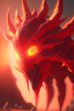 Sun red creature ,concept art, smooth, extremely sharp detail, finely tuned detail, ultra high definition, 8 k, unreal engine 5, ultra sharp focus