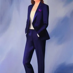 Full body portrait, painting, medium shot lady style of prince