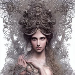 Insanely detailed photograph of an “portrait of gorgeous Greek goddess ” with intricate hair, intricate embroidered dress, beautiful clear face and hyperdetailed painting by Ismail Inceoglu Huang Guangjian and Dan Witz CGSociety ZBrush Central fantasy art album cover art,8K, hdr, romantic, mysterious, ominous, flowers, jewelry, comfort, natural eyes, "arms open for embrace"