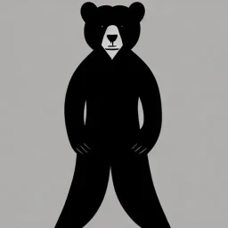 Ours, habillé comme un ninja, Portrait, très détaillé, très réaliste, sage, calme, mysterieux.